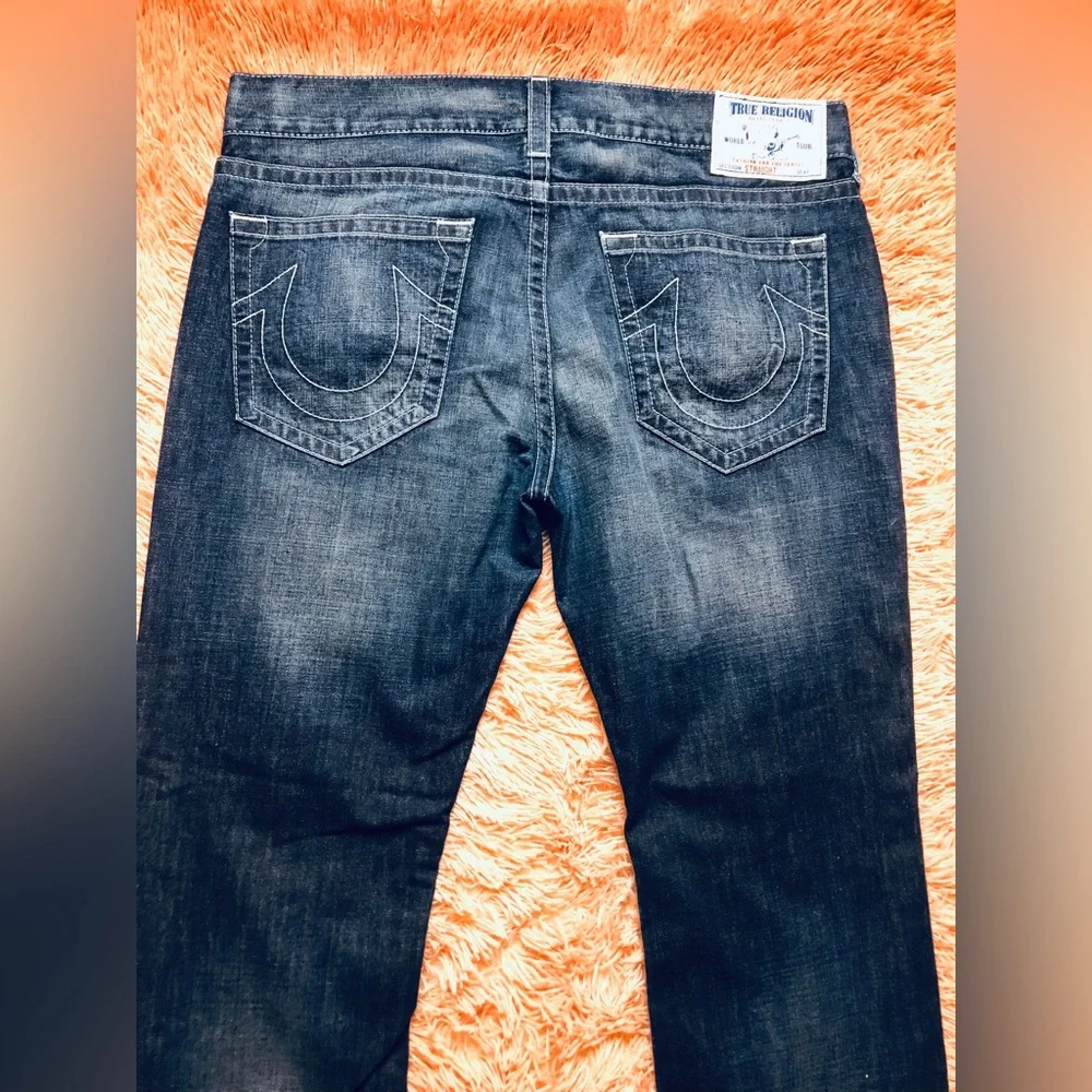 True Religion Straight Leg Men’s Dark Wash Denim/Jean. Size 38